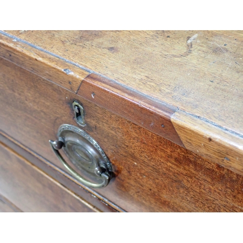 65 - A 19th Century mahogany Chest of two short and four long drawers 3ft 8in W x 3ft 8in H