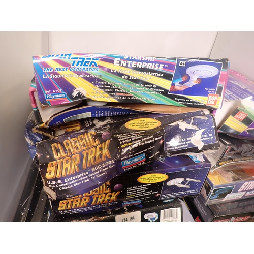 688 - A quantity of Star Trek Models and Games