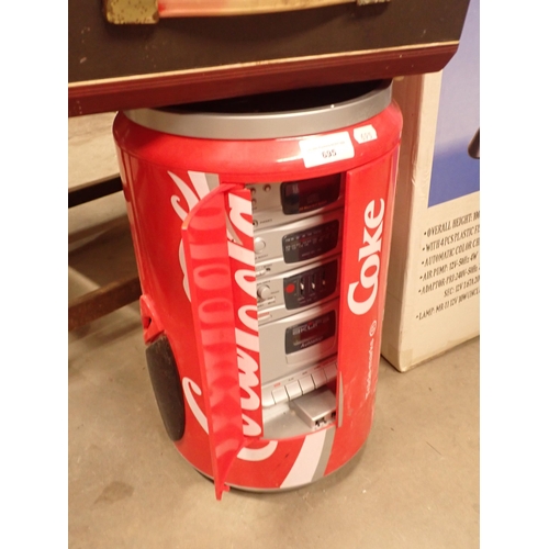 695 - A Coca Cola Stereo System, a Cassette and an Aqua Air-Light