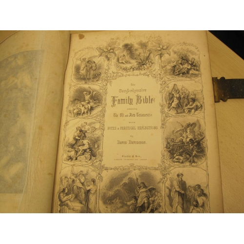 95 - A Victorian family Bible, published by Blackie & Son, Edinburgh (with clasp broken), A/F