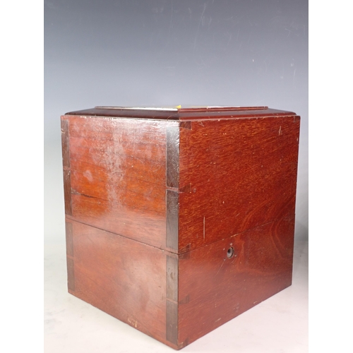 36 - A mahogany cased Medical Pump 11in H x 10in W