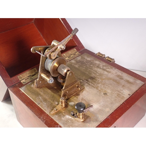 36 - A mahogany cased Medical Pump 11in H x 10in W