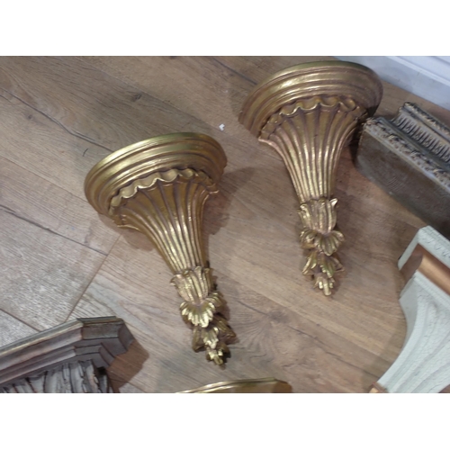 437 - Three pairs of decorative wall Sconces and three others