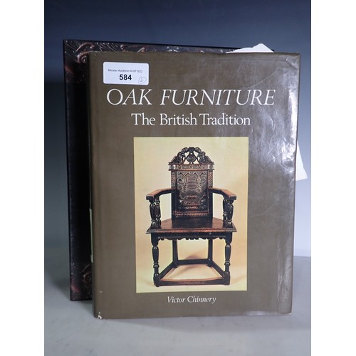 586 - BEBB, Welsh Furniture, 1250-1950, two volumes in a slip case and CHINNERY Victor, Oak Furniture  (3)