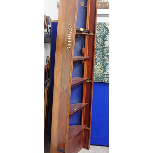 117 - A Bookcase made from rowing boat 'Achilles' 7ft 2in H x 2ft 6in W