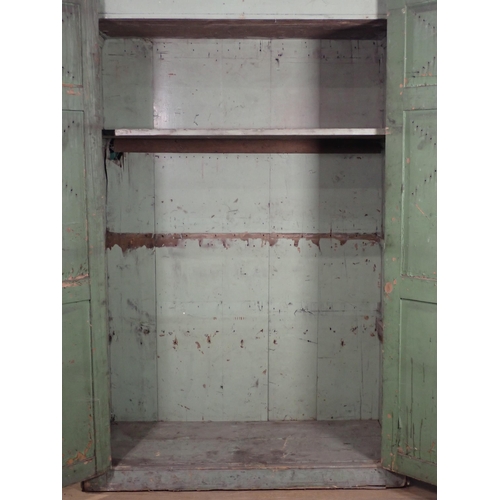 319 - A 19th Century original painted vented door Food Cupboard, 6ft H x 4ft W x 1ft 7