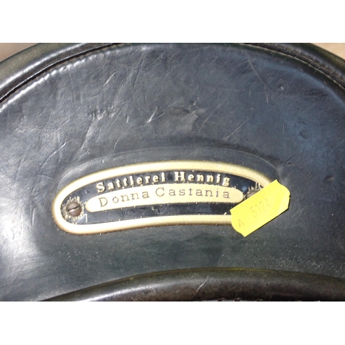 322 - A Sattlerei Hennig leather Saddle