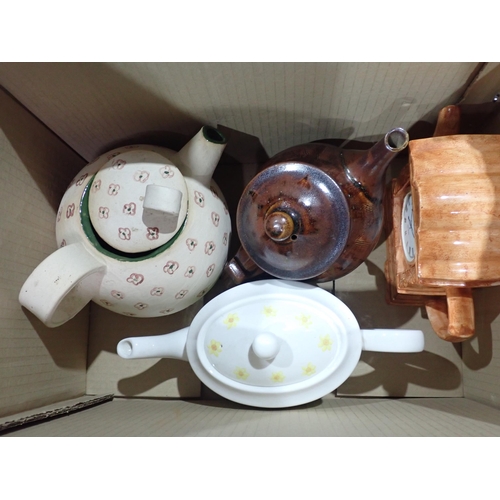 147 - Five boxes of assorted Teapots