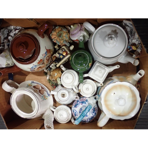 147 - Five boxes of assorted Teapots