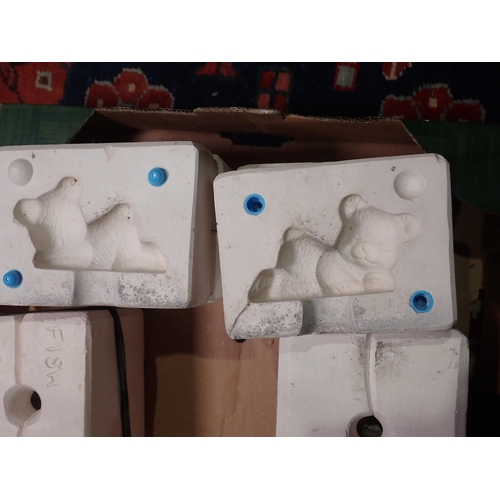 223 - Two boxes of plaster Moulds