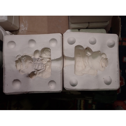 223 - Two boxes of plaster Moulds