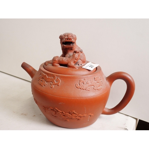 251 - A Chinese Tea Pot, Clarice Cliff Jug, two Royal Doulton Character Jugs, etc.