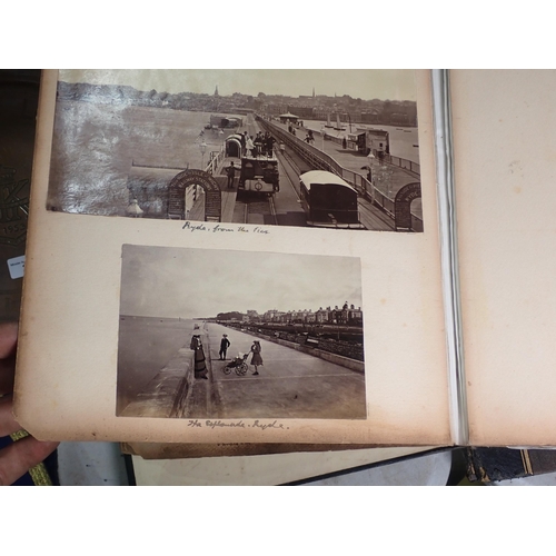 255 - A Victorian Scrap Album containing pictures of Celebrities and two Photograph Albums