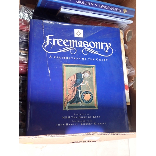 256 - A box of Freemasonry Books and Masonic Yearbooks