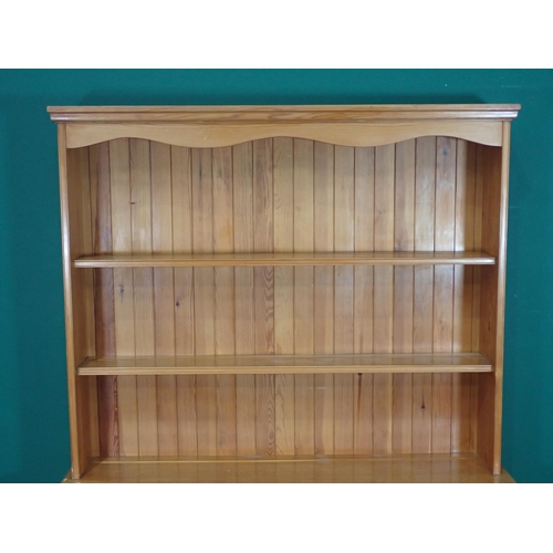 535 - A modern pine Dresser and Rack 5ft 11