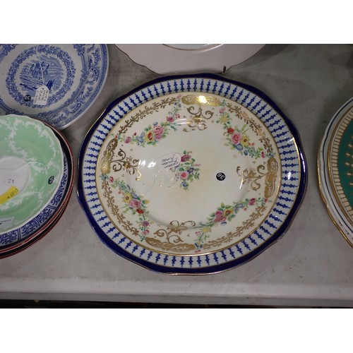 247 - A quantity of assorted Plates including one painted with lake scene, Coffee Cup and Saucer, Tureens,... 