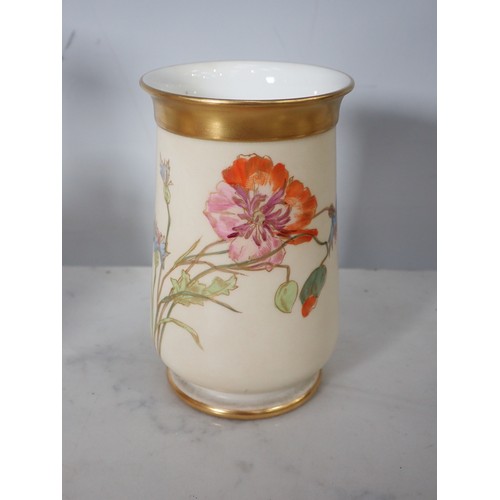 590 - Four Royal Worcester blush ivory Vases