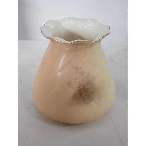 590 - Four Royal Worcester blush ivory Vases