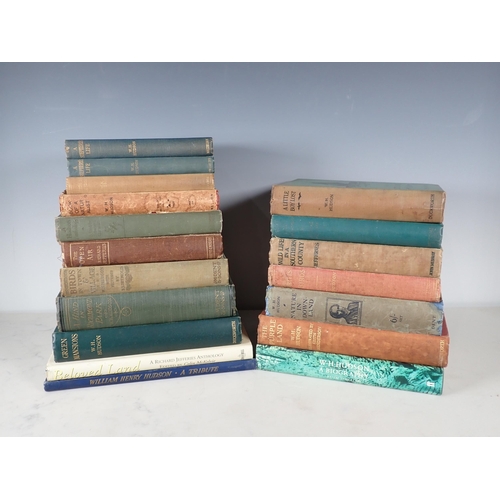 592 - A box of Books including W.H. Hudson and Richard Jeffries including 'Hudson- A Tribute', 'Richard Je... 