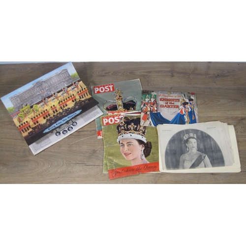 403 - A Collection of Newspaper cuttings, pamphlets and other ephemera relating to the Queen's Coronation ... 