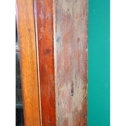 4 - A 19th Century mahogany and glazed Corner Cabinet on associated cupboard base 6ft 10in H x 2ft 4in W