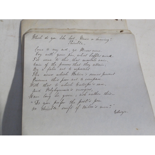 412 - An album c.1835 with handwritten cookery recipes and medical potions ,and verses,  inscribed in pen ... 