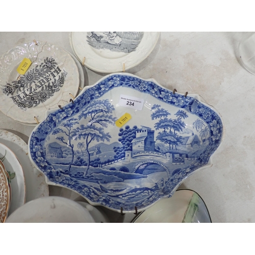 234 - A Portmeirion Bottle, Teapots, Dishes, etc