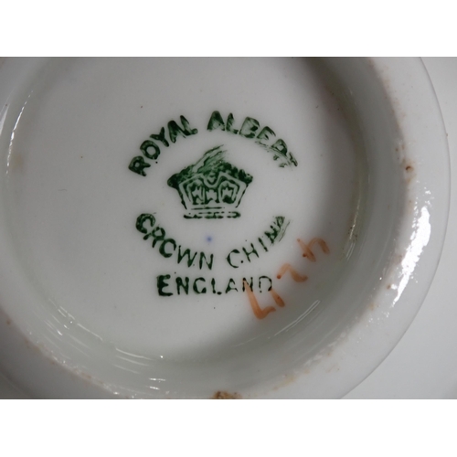 289 - A Royal Albert part Service including, Milk Jug, Cups, Saucers and Plates, and a Booths Part Service... 