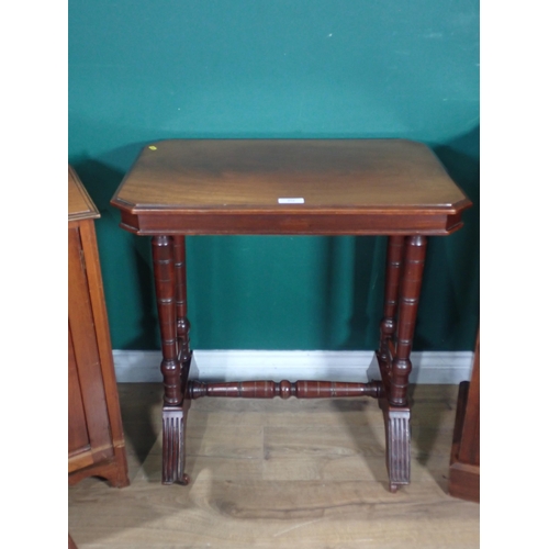 312 - A Victorian walnut Side Table, two Victorian Pot Cupboards and a single Chair