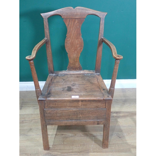 385 - A Button back Nursing Chair on turned front supports and casters, back leg stamped (Gillow 13016), a... 