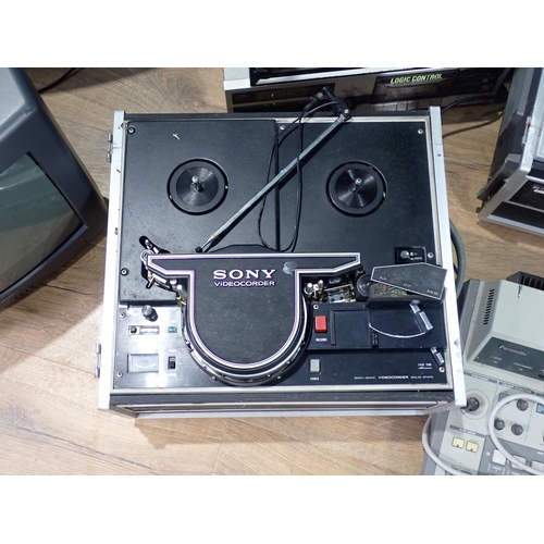 387 - A Sony Video Cassette Recorder, Two Sony Videocorder, a Panasonic Digital production Mixer, a Sony V... 