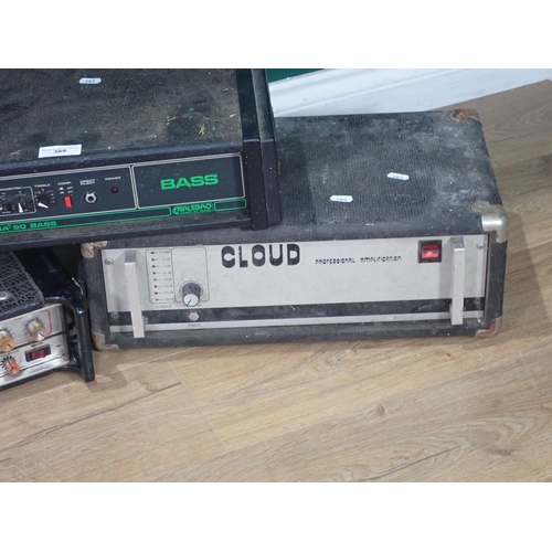 389 - A Cloud professional amplification System, a Cobra 90 Bass, a Sound lab G097 professional Power Amp,... 