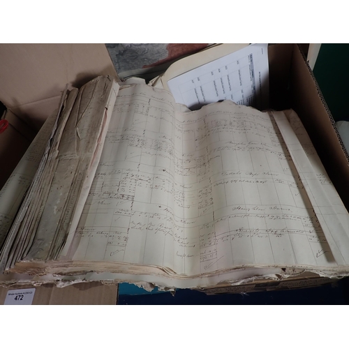 472 - Five boxes of Documents and other Ephemera relating to Hampton Court and the Arkwright Family