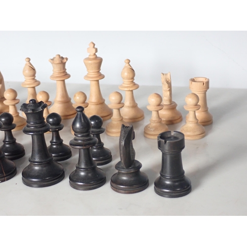 76 - A wooden Chess Set (missing two black pawns)