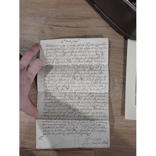 78 - Five 17th and 18th Century handwritten and printed Documents relating to the Wye and Lugg Navigation... 