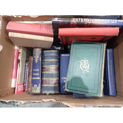 79 - Three boxes of Books including Botany, Children's Encyclopaedia, Novels, etc.