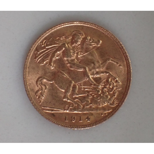 264 - A George V Half Sovereign 1914