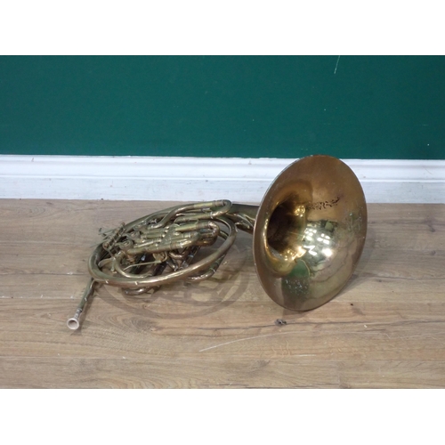 46 - A Josef Lidl BRNO brass French Horn A/F.