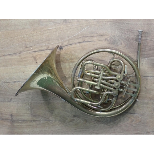 46 - A Josef Lidl BRNO brass French Horn A/F.