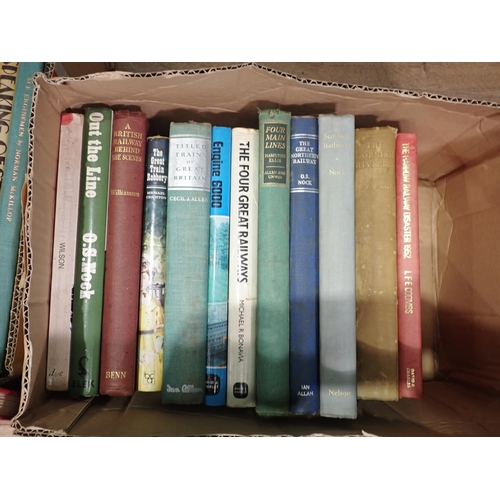 6 - Three boxes of Railway related Books including GWR and Midland Regions