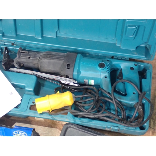 68 - A Boxed Makita Recipro Saw, a Boxed Bosch PSB 500 RE Drill, a Karcher Pressure Washer, an electric T... 