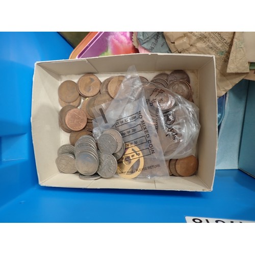 251 - A Collection of Various British and World Coins, to include, Farthings, 2012 £5 in pack and (OAC) an... 