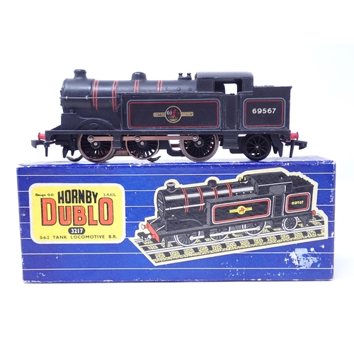 1054 - A Hornby Dublo 3217 0-6-2T Locomotive in excellent to excellent plus condition, box in excellent con... 