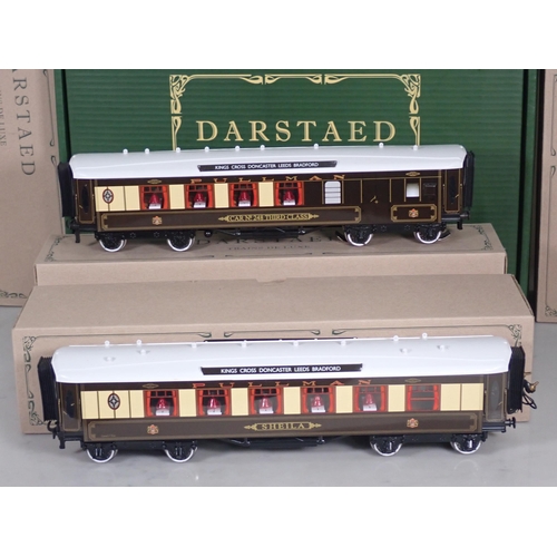 1078 - A boxed Darstaed Trains Del Luxe 0 gauge 'Yorkshire Pullman' Set of five Coaches, one empty box