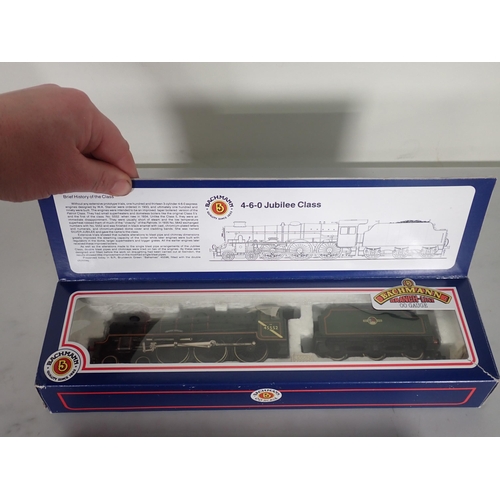 1082 - A boxed Bachmann 00 gauge Jubilee Class and a boxed Rebuilt Patriot Class