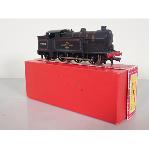 1095 - Two boxed Hornby Dublo No.2217 2-rail 0-6-2T Locomotives in B.R. black, one with large safety valve,... 