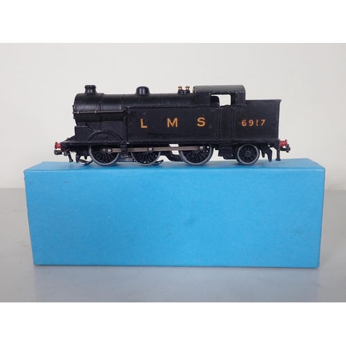 1100 - A Hornby Dublo EDL7 pre-war 0-6-2T Locomotive in LMS matt black livery No.6917, in reproduction box