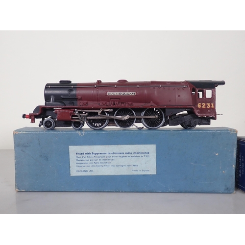 1108 - A boxed Hornby Dublo EDL2 3-rail 'Duchess of Atholl' in LMS matt maroon livery with boxed D12 Tender