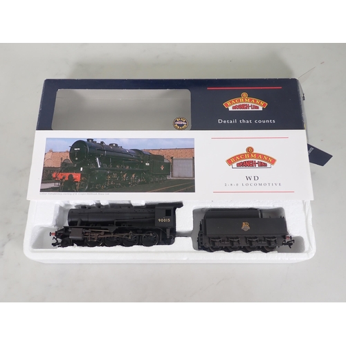 1121 - A boxed Bachmann 00 gauge WD 8F 2-8-0 Locomotive in B.R. austerity livery, a boxed Bachmann Class 42... 