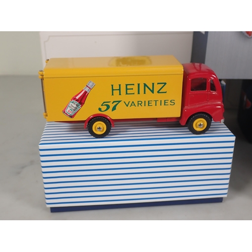 1130 - A boxed Atlas Dinky Toys No.943 'Esso' Leyland Octopus Tanker, a boxed No.920 Guy 'Heinz' Van, three... 